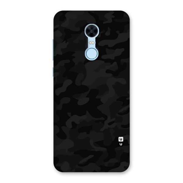 Black Camouflage Back Case for Redmi Note 5