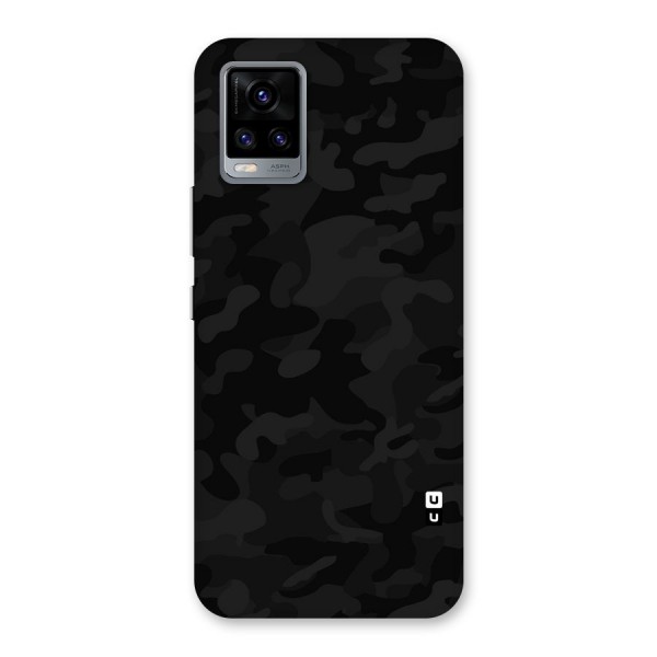 Black Camouflage Back Case for Vivo V20