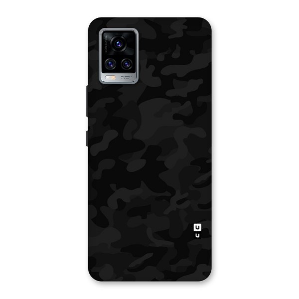Black Camouflage Back Case for Vivo V20 Pro