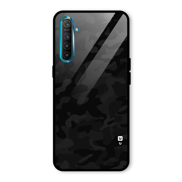 Black Camouflage Glass Back Case for Realme X2