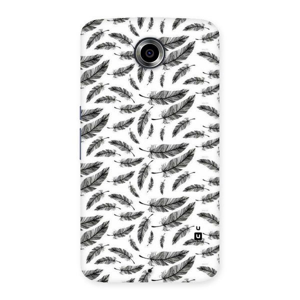 Black Feather Back Case for Nexsus 6