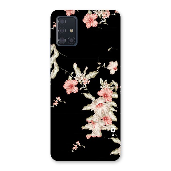 Black Floral Back Case for Galaxy A51