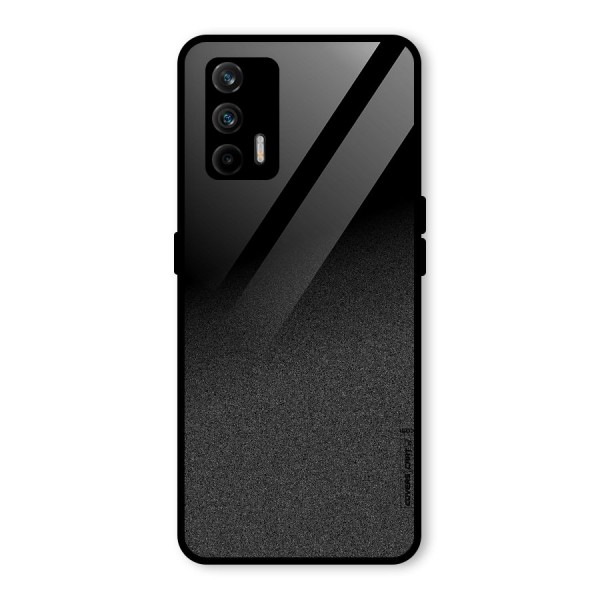 Black Grey Noise Fusion Glass Back Case for Realme X7 Max