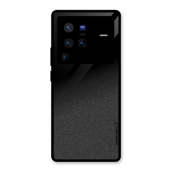 Black Grey Noise Fusion Glass Back Case for Vivo X80 Pro