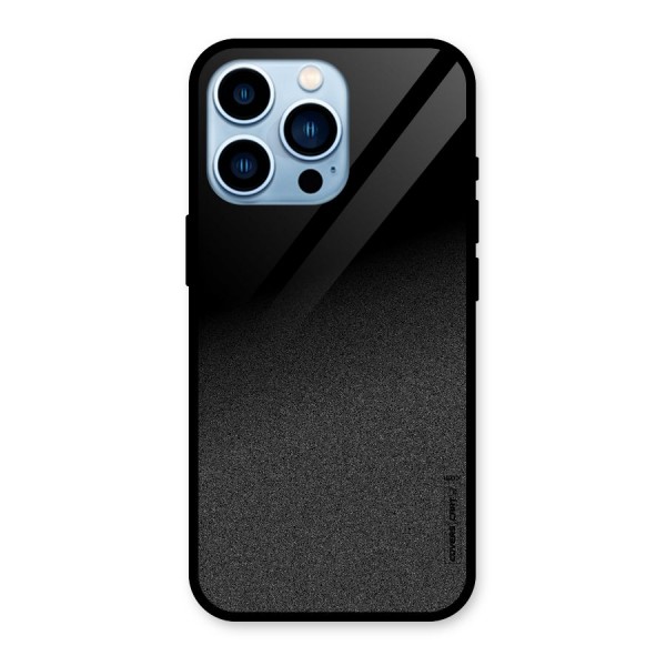 Black Grey Noise Fusion Glass Back Case for iPhone 13 Pro