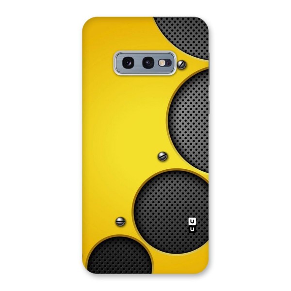 Black Net Yellow Back Case for Galaxy S10e