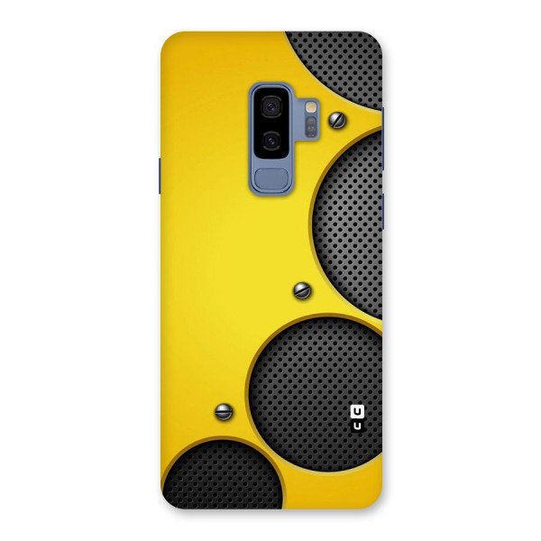 Black Net Yellow Back Case for Galaxy S9 Plus