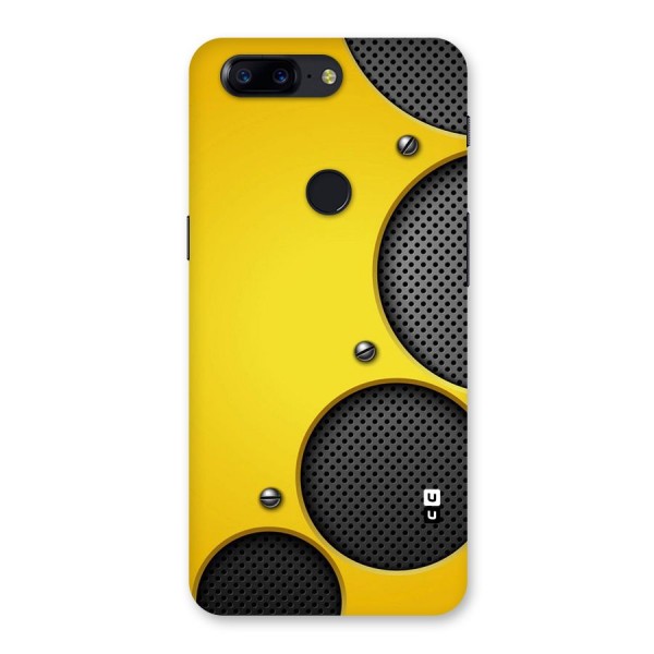 Black Net Yellow Back Case for OnePlus 5T