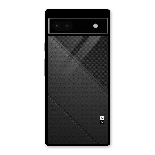 Black Polka Stripe Glass Back Case for Google Pixel 6a