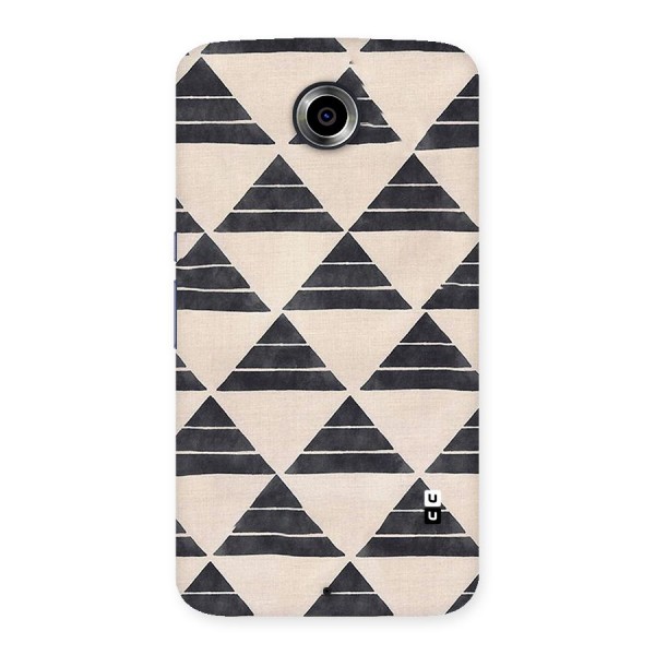 Black Slant Triangles Back Case for Nexsus 6
