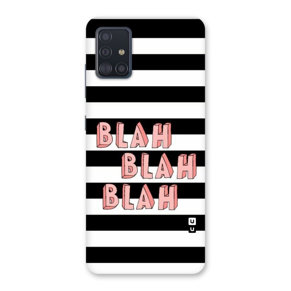 Blah Bold Stripes Back Case for Galaxy A51