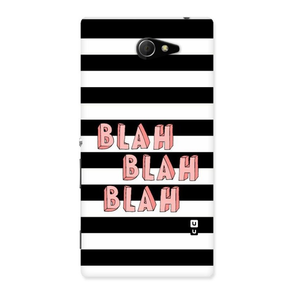 Blah Bold Stripes Back Case for Sony Xperia M2