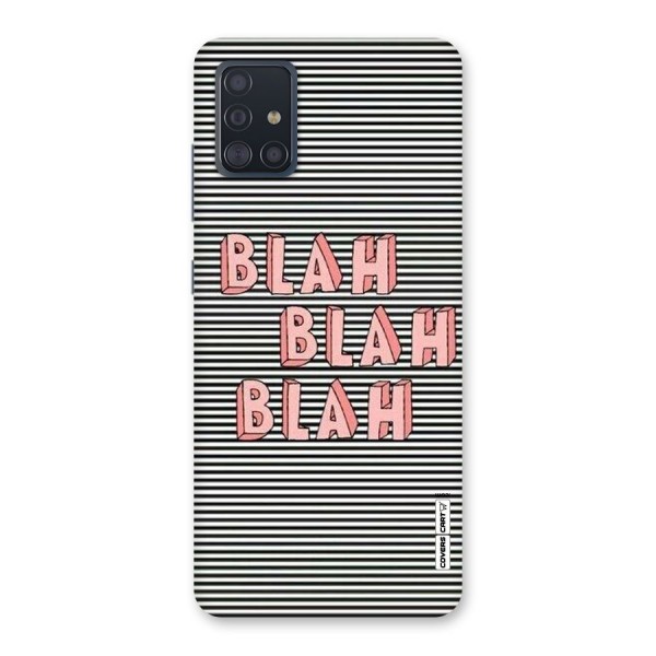 Blah Stripes Back Case for Galaxy A51