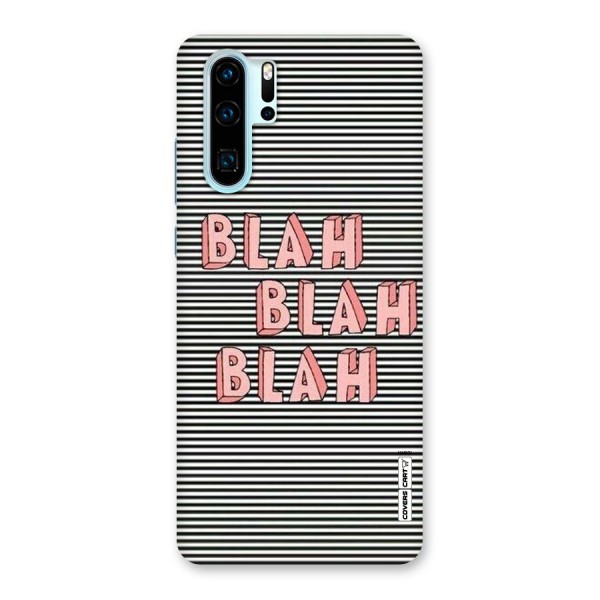 Blah Stripes Back Case for Huawei P30 Pro