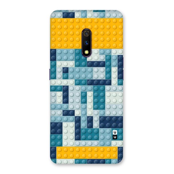 Blocks Blues Back Case for Realme X