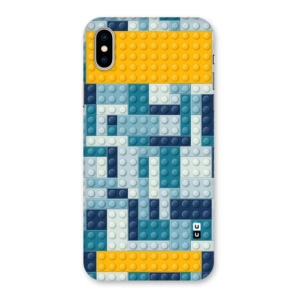 Blocks Blues Back Case for iPhone X