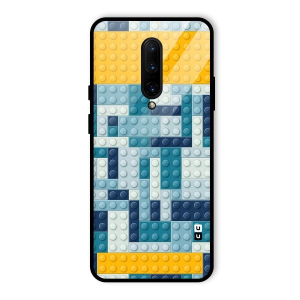 Blocks Blues Glass Back Case for OnePlus 7 Pro