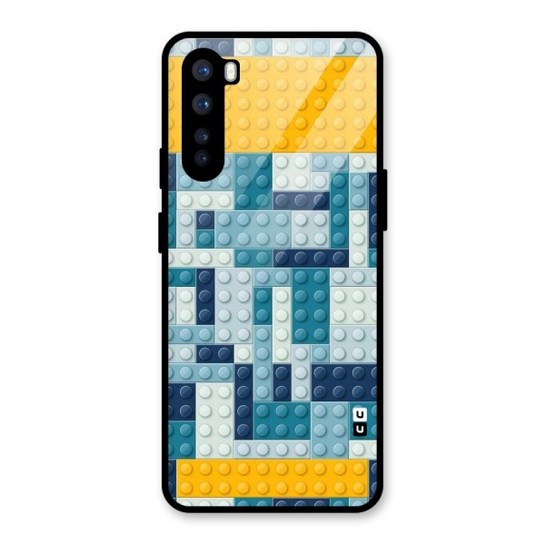Blocks Blues Glass Back Case for OnePlus Nord