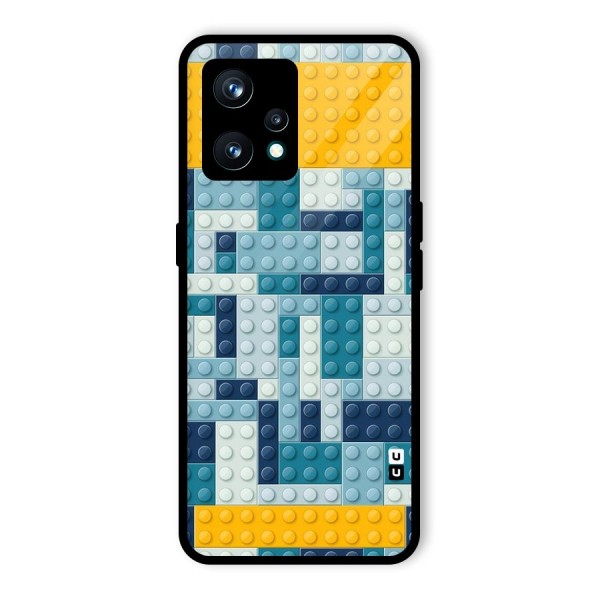 Blocks Blues Glass Back Case for Realme 9