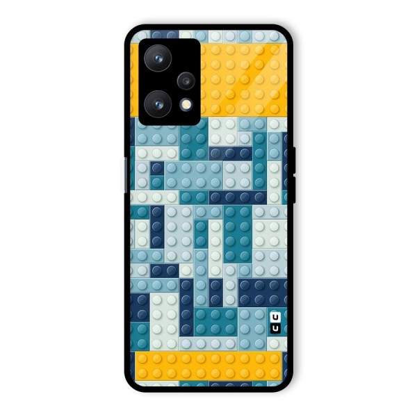 Blocks Blues Glass Back Case for Realme 9 Pro 5G