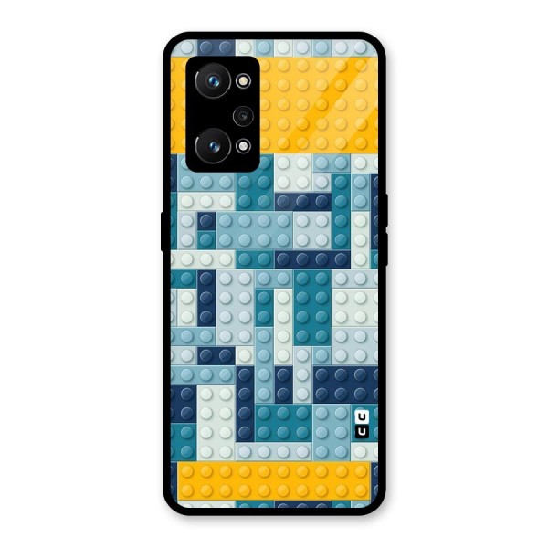 Blocks Blues Glass Back Case for Realme GT Neo 3T