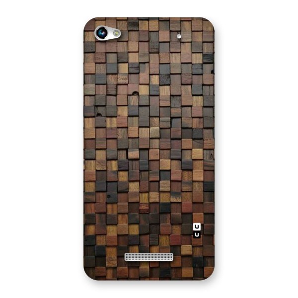 Blocks Of Wood Back Case for Micromax Hue 2