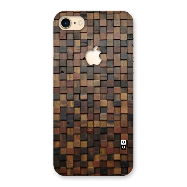 Blocks Of Wood Back Case for iPhone 7 Apple Cut
