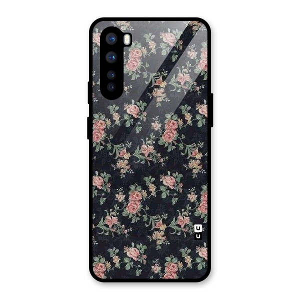 Bloom Black Glass Back Case for OnePlus Nord