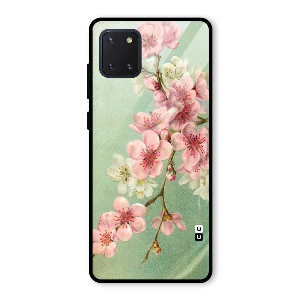 Blossom Cherry Design Glass Back Case for Galaxy Note 10 Lite