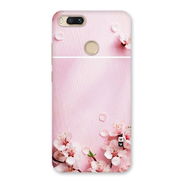 Blossom Frame Pink Back Case for Mi A1