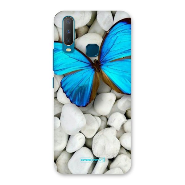 Blue Butterfly Back Case for Vivo Y17