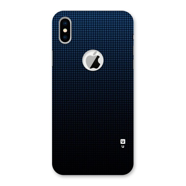Blue Dots Shades Back Case for iPhone X Logo Cut