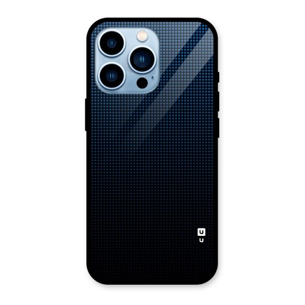 Blue Dots Shades Glass Back Case for iPhone 13 Pro