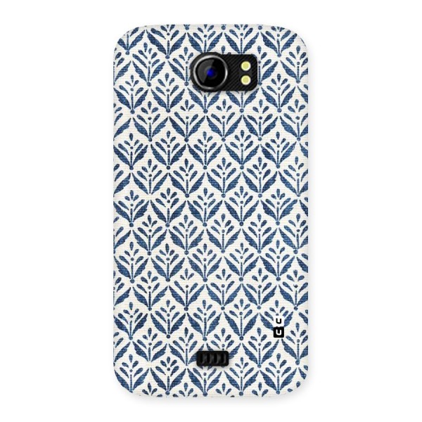 Blue Leaf Back Case for Micromax Canvas 2 A110