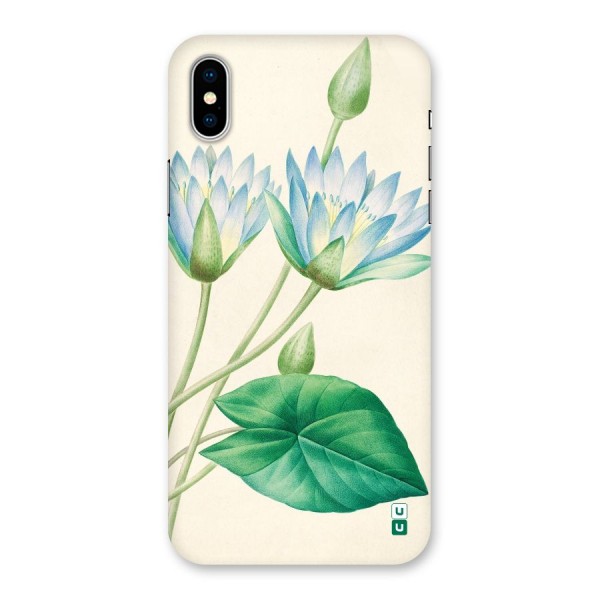 Blue Lotus Back Case for iPhone X