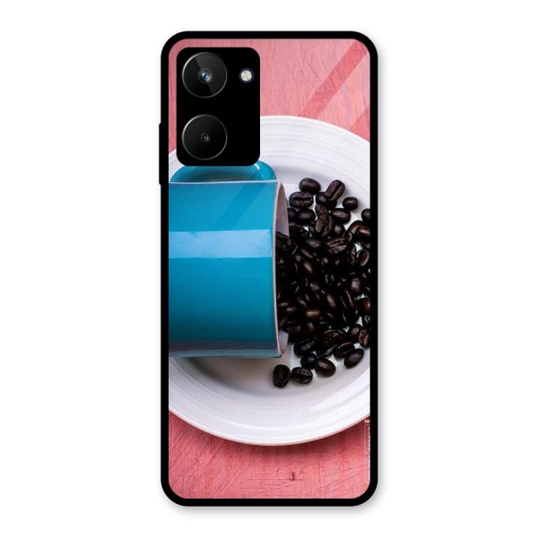 Blue Mug And Beans Glass Back Case for Realme 10