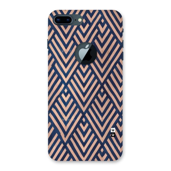 Blue Peach Back Case for iPhone 7 Plus Logo Cut