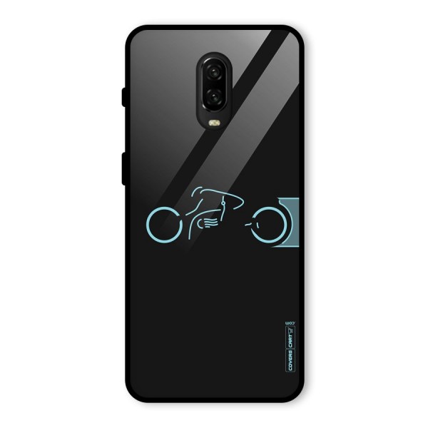 Blue Ride Glass Back Case for OnePlus 6T
