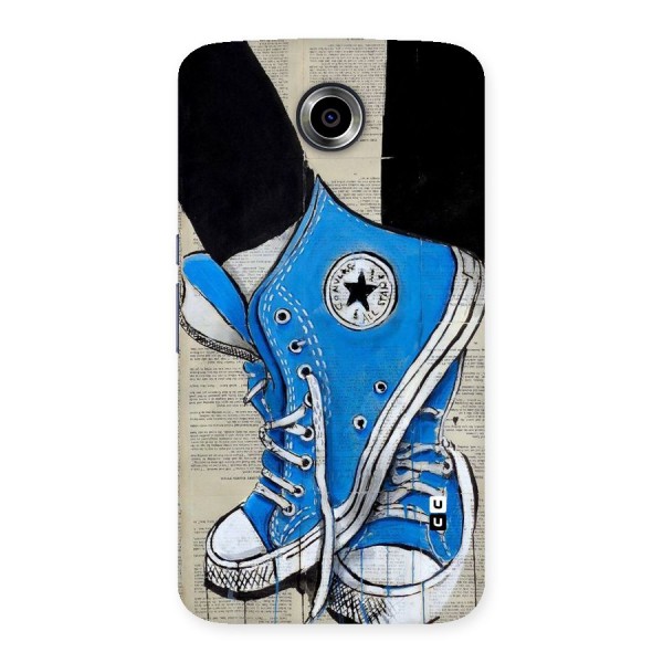 Blue Shoes Back Case for Nexsus 6