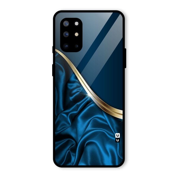 Blue Smooth Flow Glass Back Case for OnePlus 8T