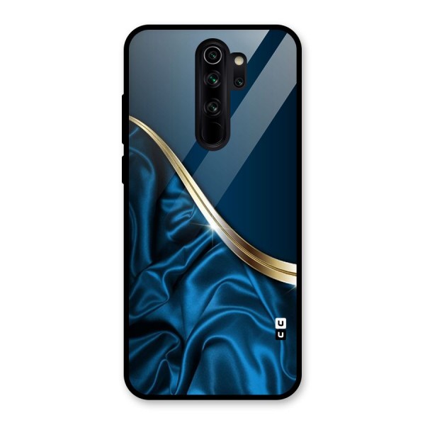 Blue Smooth Flow Glass Back Case for Redmi Note 8 Pro