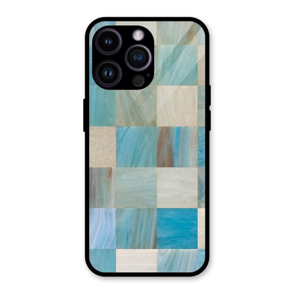 Blue Tiles Glass Back Case for iPhone 14 Pro Max