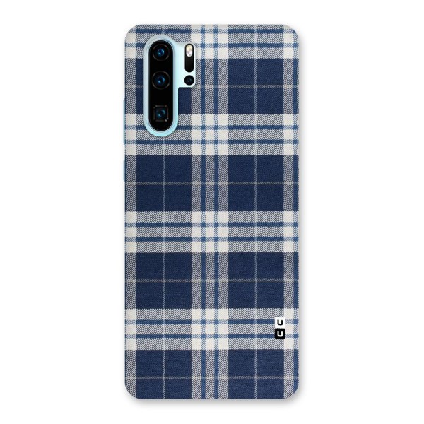 Blue White Check Back Case for Huawei P30 Pro