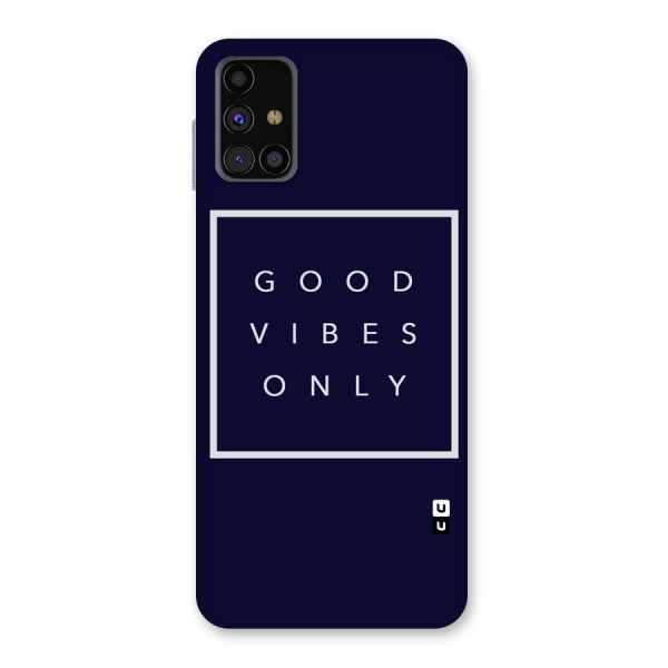 Blue White Vibes Back Case for Galaxy M31s