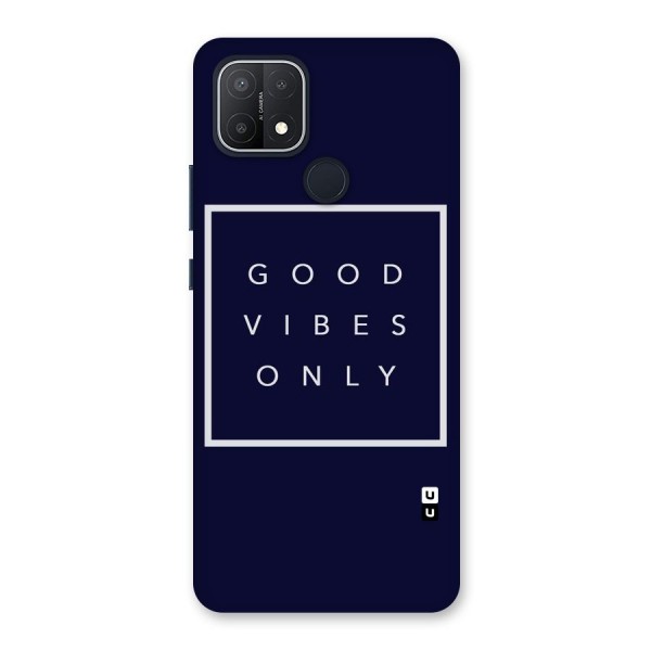 Blue White Vibes Back Case for Oppo A15s