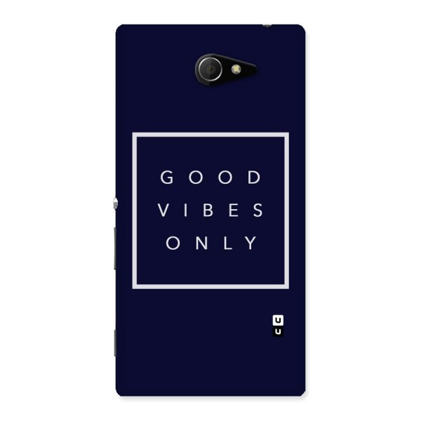Blue White Vibes Back Case for Sony Xperia M2