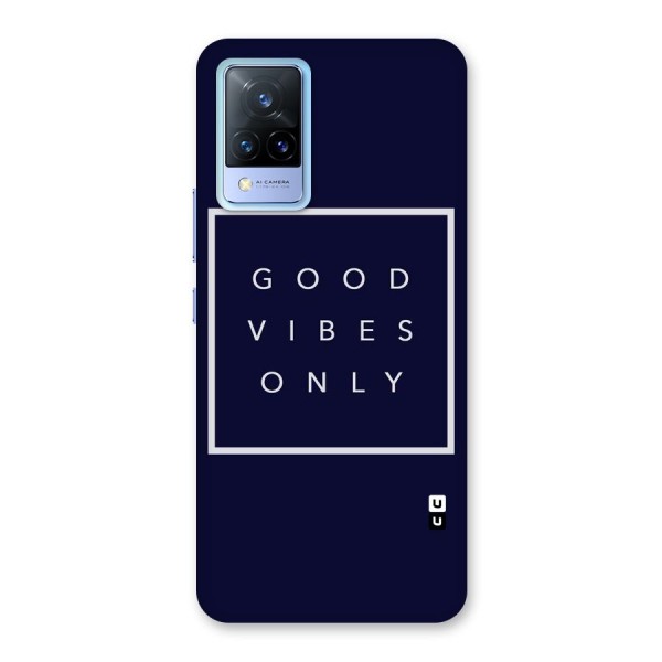 Blue White Vibes Back Case for Vivo V21 5G