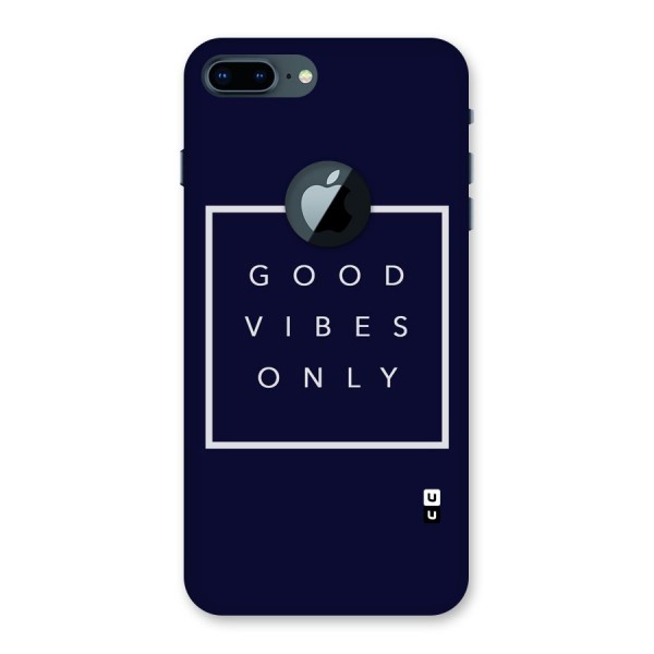 Blue White Vibes Back Case for iPhone 7 Plus Logo Cut