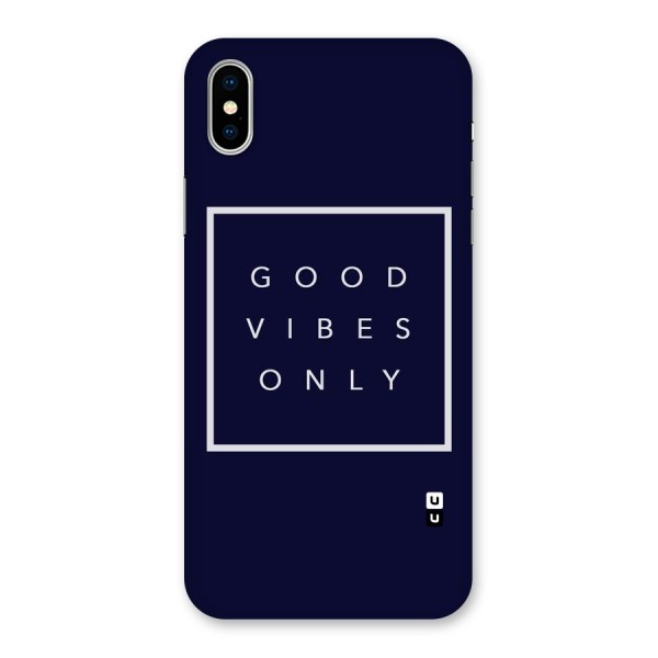 Blue White Vibes Back Case for iPhone X