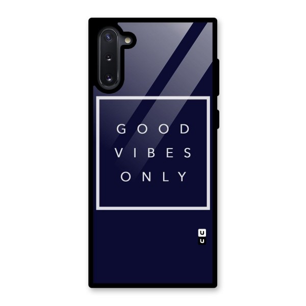 Blue White Vibes Glass Back Case for Galaxy Note 10